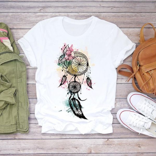 

men feather floral flower mens watercolor vintage clothes lady ladies graphic female tee, White;black