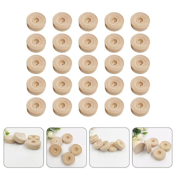 

steering wheel covers 32pcs diy building model accessories wooden wheels small