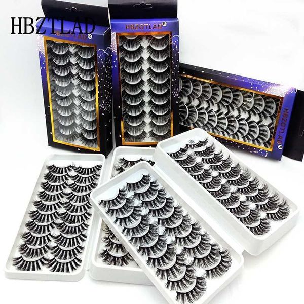 

5/10/20 pairs mink eyelashes 3d false lashes thick crisscross makeup eyelash extension natural volume soft fake eye lashes1