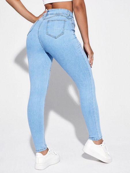 

high waist skinny jeans t2zd#, Blue