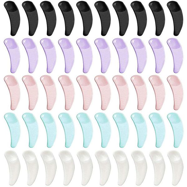 

eyebrow tools & stencils 20pcs mini cosmetic spatula disposable curved scoop makeup mask cream spoon eye stick make up face beauty tool kits