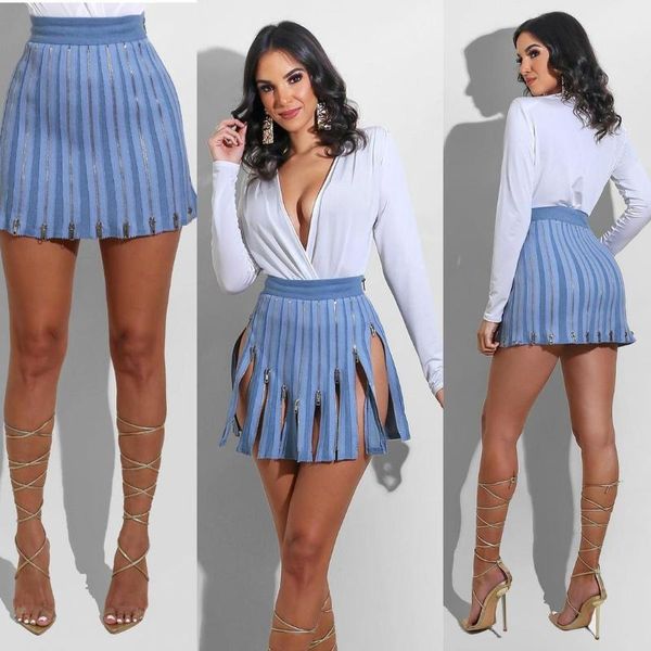 

fashion women pleated skirt solid color summer lady a-line mini skirts high waist chic female short zippers split, Black