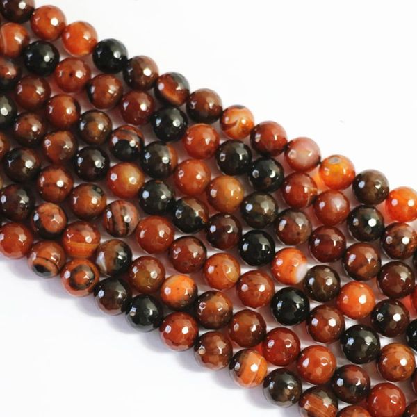 

other natural stone multicolor dream carnelian agat onyx 6mm 8mm 10mm 12mm faceted round loose beads wholesale price jewels 15inch a23