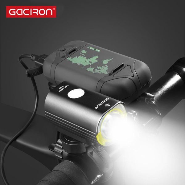

1000 lumens split type bicycle light bike headlight no battery ipx6 waterproof 118 degree range cycling accessories lights