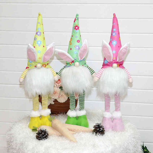 

2022 cartoon warm lamp rabbit shape lovely doll easter decorations