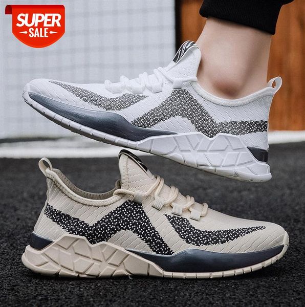 

casual shoes men's fly woven mesh breathable running korean #zy3k