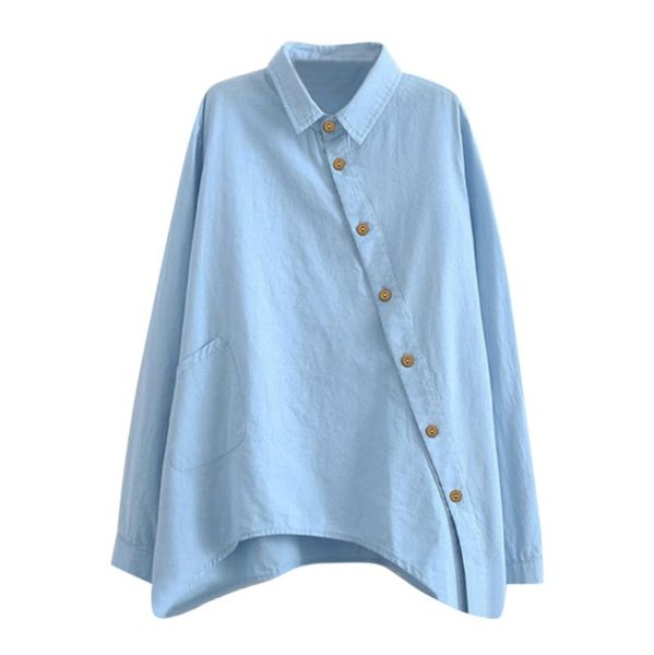 

women's blouses & shirts women casual fashion solid color long sleeve, White