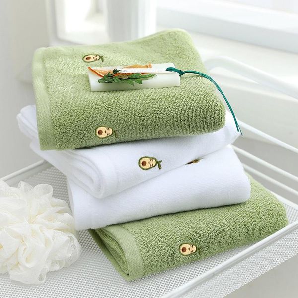 

towel 100% cotton luxury terry wash face towels home bath for textiles soft absorbent avocado hand 34x74cm