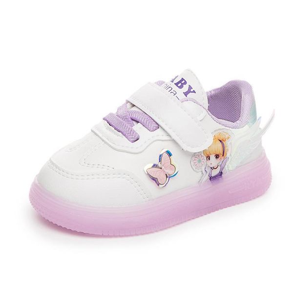 

first walkers 2021 baby toddler shoes soft sole children's single non-slip breathable sweet cute casual flats all-match