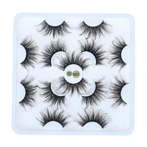 

natural long false eyelashes volume fake lashes 7 pairs 25mm 3d1