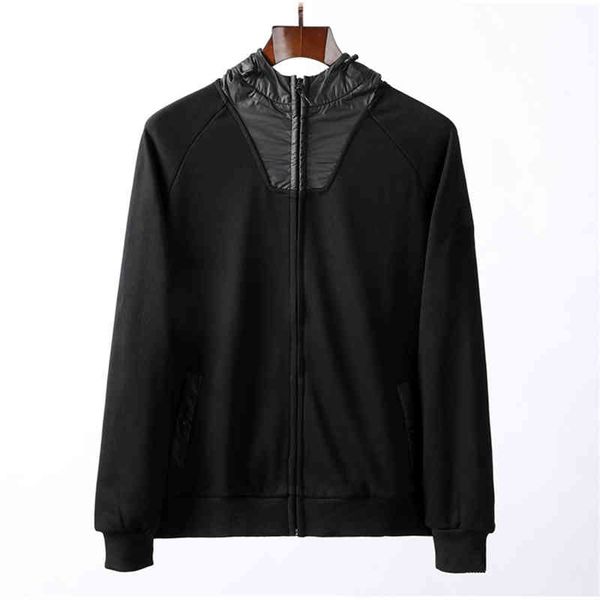 

Men's Hoodies & Sweatshirts Hoodie women's SS spring and autumn European zipper sweater retro street high quality loose couple jumper FPJ6, Black