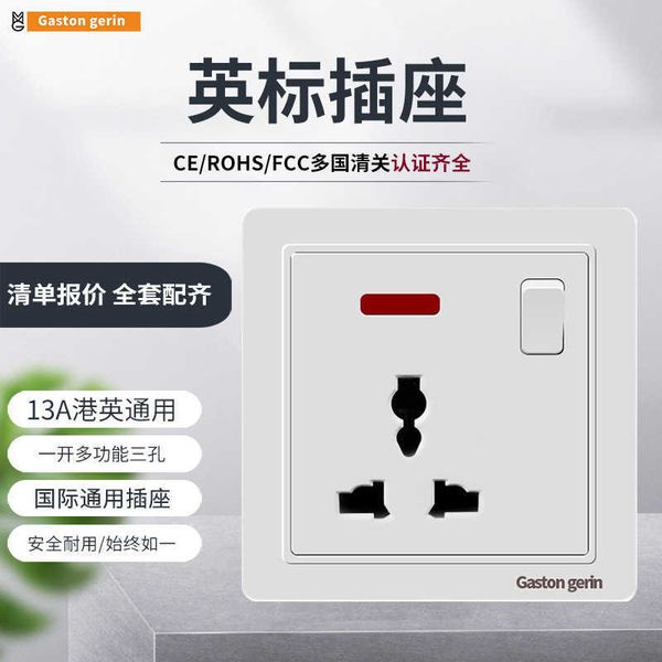 

gaston gerin hong kong one open with switch 13a british standard three hole socket