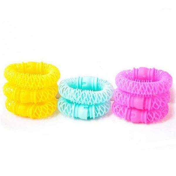 

fashion 8pcs ic hair curler spiral curls roller donuts curl styling tool accessories1, Black