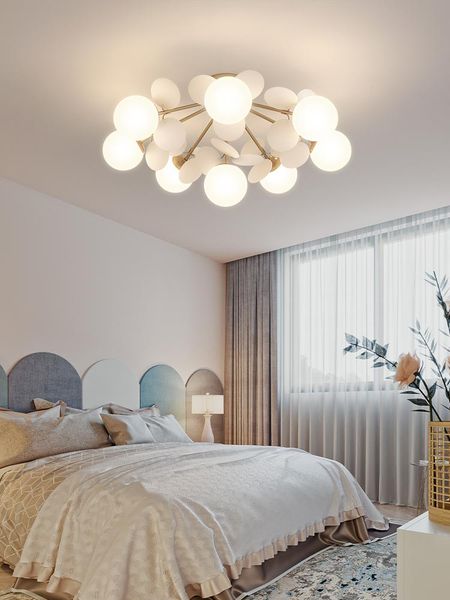 

ceiling lights nordic bedroom lamp simple modern net red master personality creative led romantic warm lighting