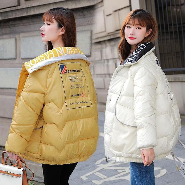 

women's down & parkas jacket short winter 2021 cotton padded loose thickened, Black