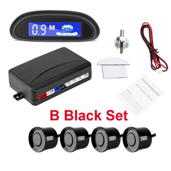 

car rear view cameras& parking sensors parktronic lcd display sensor kit auto radar 4 reverse backup monitor detector system