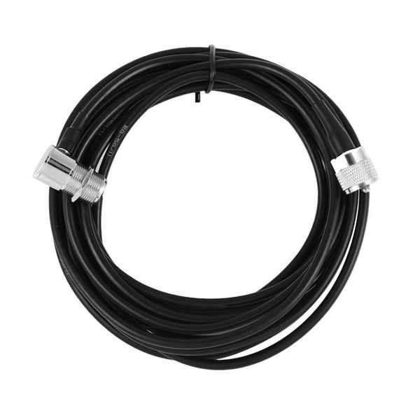 

5m/16ft feeder cable m plug for kenwood/ icom/ alinco car radio antenna free