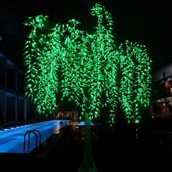 

christmas decorations outdoor rainproof glow weeping willow tree light 960pcs leds 1.8m/5.9ft height landscape lamp for wedding decor