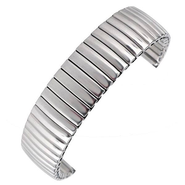 

watch bands watches band metal expansion strap women mens stainless steel replacement wrist bracelet, Black;brown