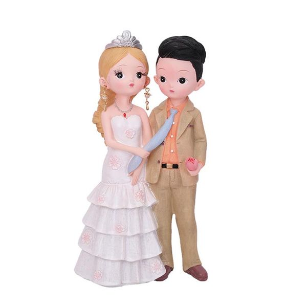 

other festive & party supplies 1pc decorative cake couple doll stylish bride groom decor
