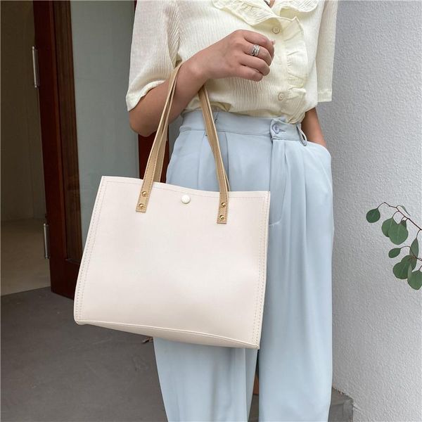 

evening bags soft pu leather shoulder bag vintage versatile solid tote for women 2021 summer casual designer handbag high quality