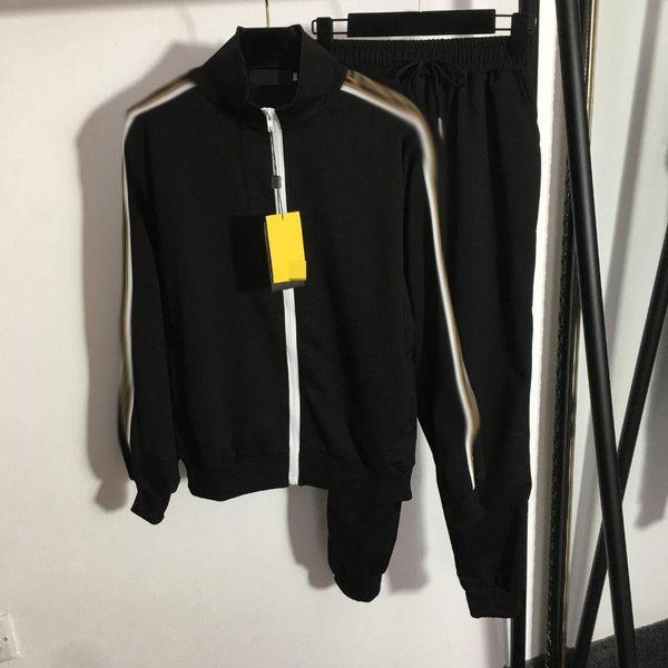

1029 2021 autumn brand same style two pieces sets hooded empire black long sleeve empire short pants meiyi, White