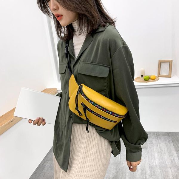 

waist bags exquisite messenger bag women pu leather phone money pouch fanny colorful zipper shoulder crossbody belt pack