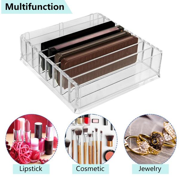 

bathroom storage & organization transparent air cushion lipstick makeup organiser box powder eyeshadow shelf drawer partition