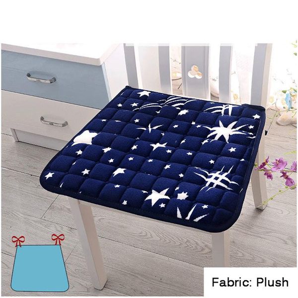 

cushion/decorative pillow winter plush chair cushion printed seats mat home office square pad removable dining room warm non-slip buttocks