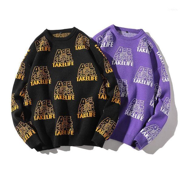 

letter graphi print men women sweaters casual boyfriend style fashion kint pullovers sweaters1, White;black