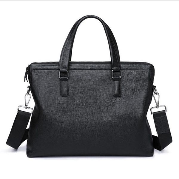 

briefcases men's bags soft leather totes handbags the first layer of cowhide shoulder messenger bag business casual larger briefcase