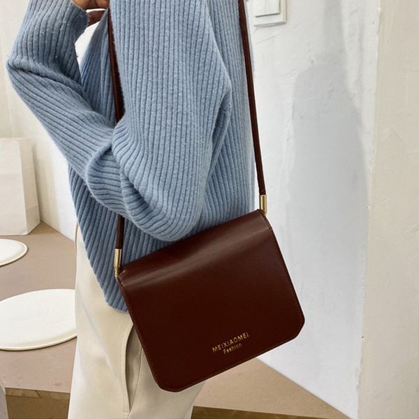 

pb0008 fashion french niche women's bags casual versatile mini square one shoulder messenger bag