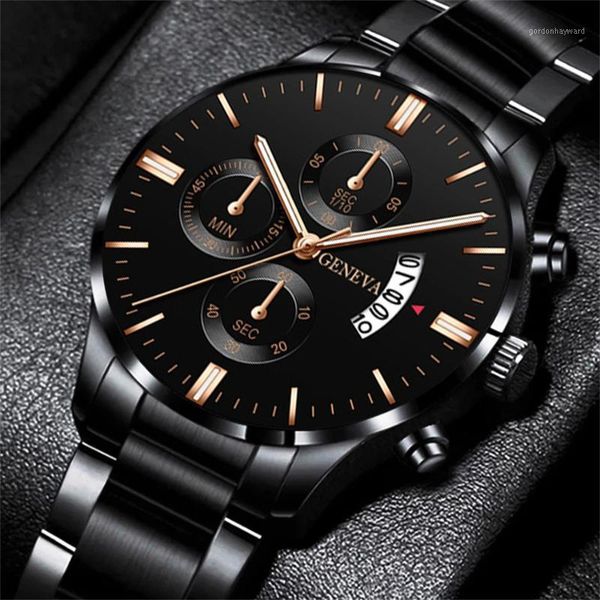 

wristwatches brand men luxury stainless steel watch calendar date quartz wrist watches for man business leather clock relogio masculino, Slivery;brown