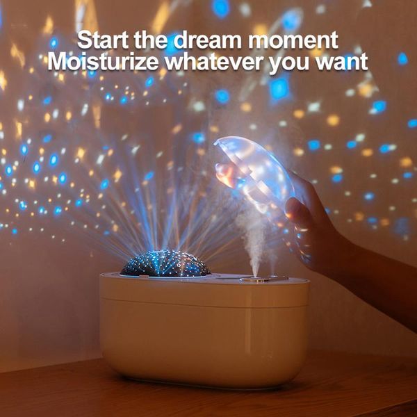 

humidifiers air humidifier aroma diffuser rechargeable with two sprayers projection night light essential oil diffusers steam maker