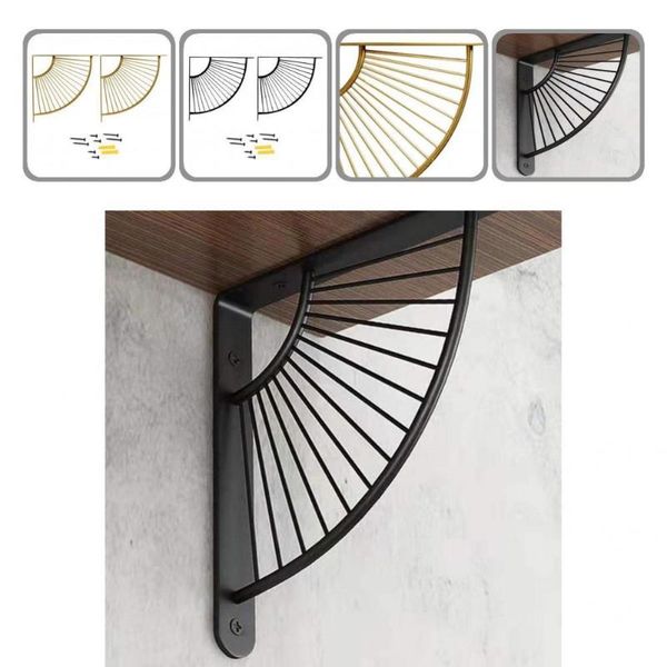 

hooks & rails long lasting scalloped heavy duty metal supporting bracket for office