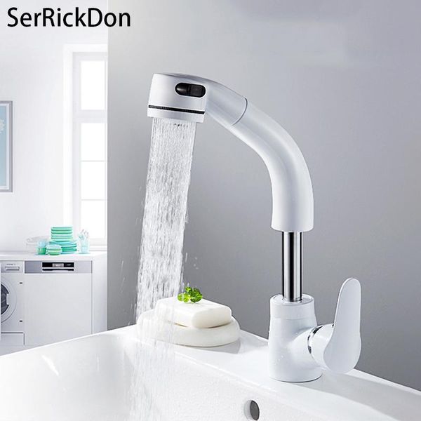 

brass deck mount basin faucet and cold mixer lifting pull out style bathroom black single handle tap sink faucets