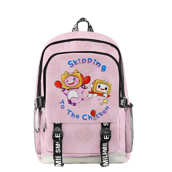 

backpack lankybox men women fabric oxford school bag fashion style teenager girl child travel