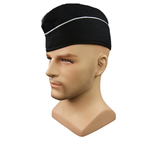 

wide brim hats wwii german elite m40 side cap panzer officer, Blue;gray