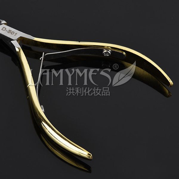 

scissors dead gold skin 501 stainless steel double fork nail care tool
