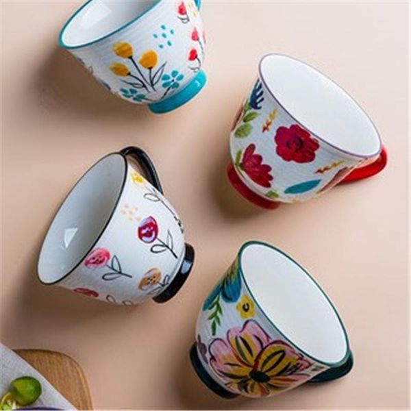 

mugs european retro forest ceramic mug nordic ins style high-value water cup couple coffee