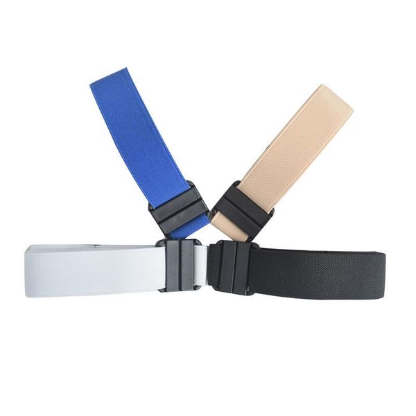 

belts buckle-fre simple wild elastic lazy convenient men and women belt, Black;brown