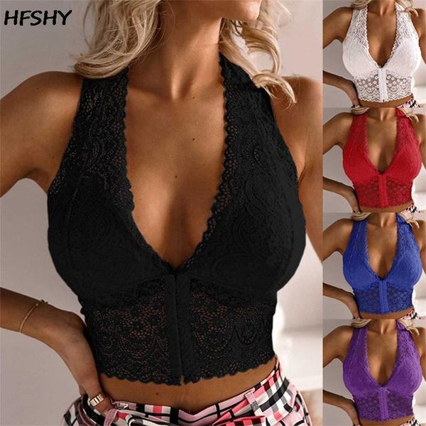 

bras women front buckle breathable bra plus size lingerie lace wireless closure underwear, Red;black