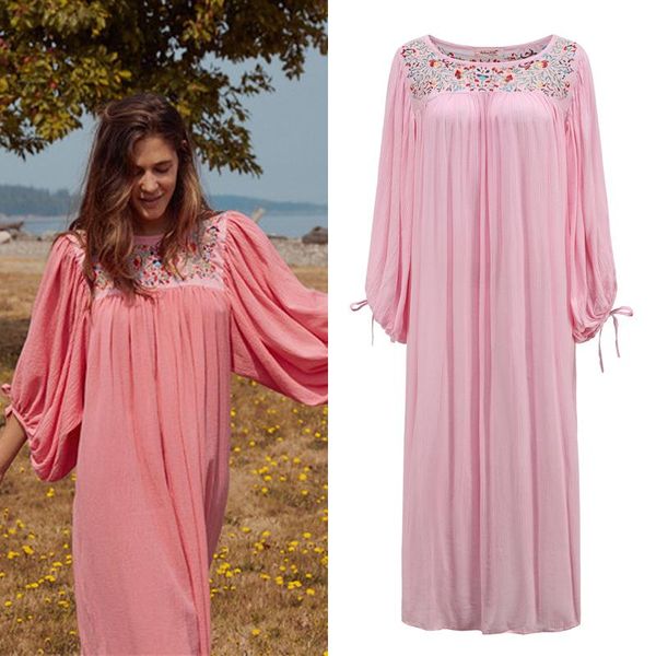 

casual dresses bohemian flower embroidery dress, Black;gray