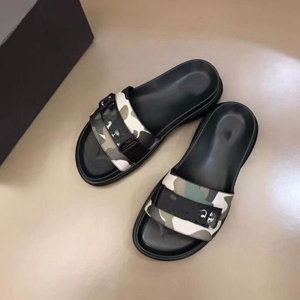 

prad new men designer flip flops sandals designer slides summer fashion luxury flat sandals slippers mjkkk0002, Black