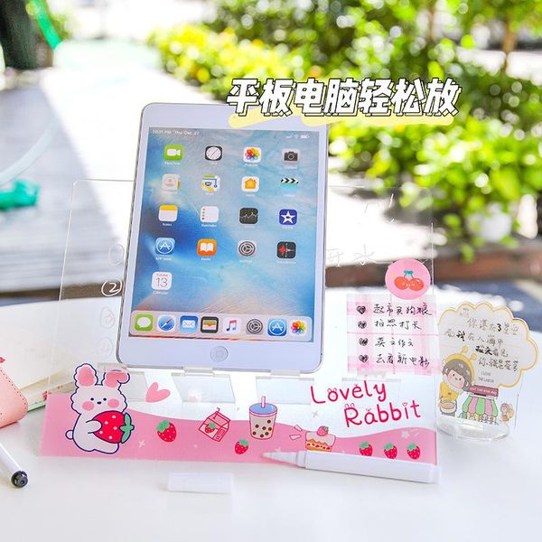 

cosmetic bags & cases ins reusable transparent acrylic cartoon message memo note board for sticky notes ipad phone holder deskplastic de