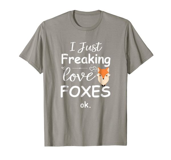 

i just freaking love foxes t shirt cute fox lover gift idea, White;black
