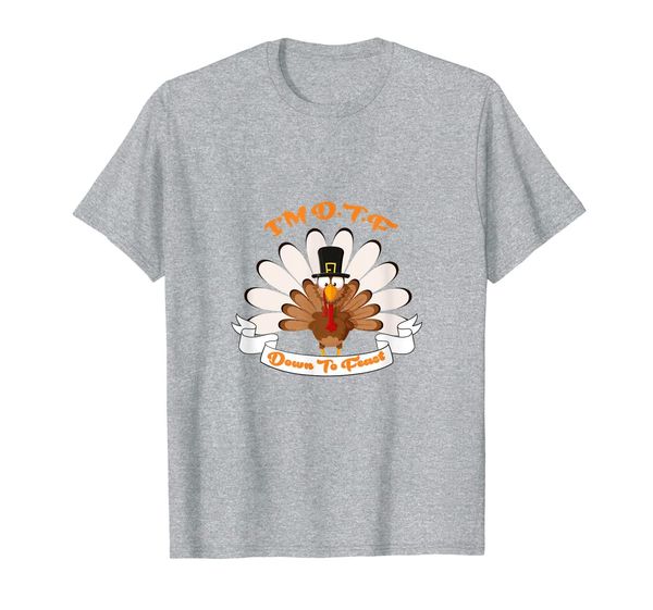

cool thanksgiving dtf down to feast turkey t-shirt, White;black