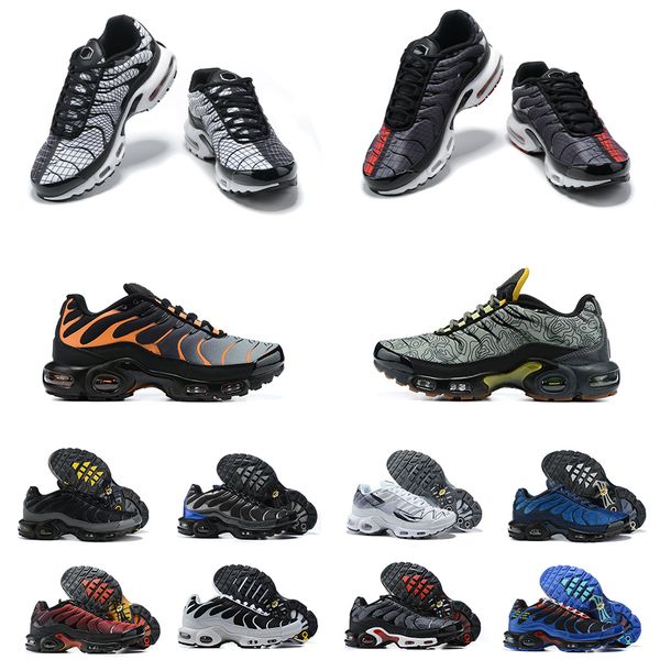 

mens tn plus running shoes particle grey se ultra black white supernova metallic pewter gradient hyper sneakers tns volcano university red s