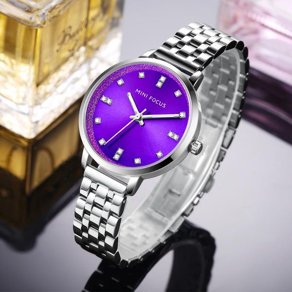 

wristwatches women's bracelet watches fashion women dress wristwatch ladies quartz silver blue simple watch dropshiping +bo, Slivery;brown