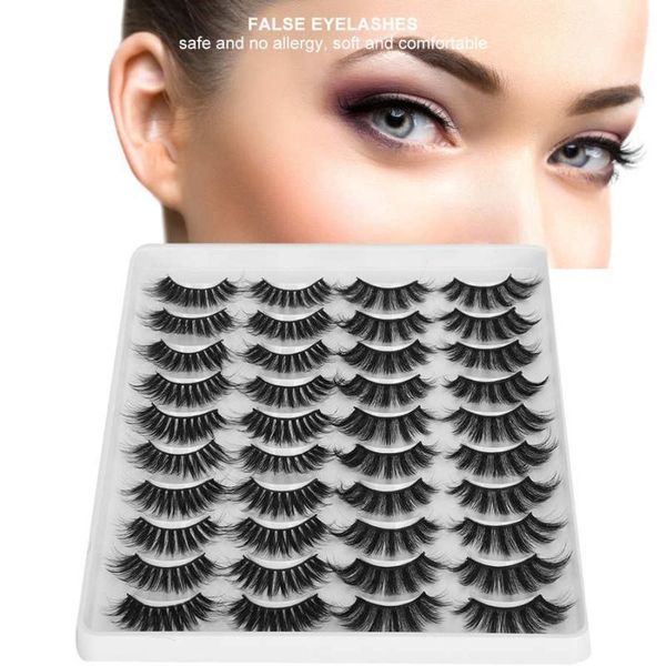 

pairs false eyelashes natural thickening soft reusable extensi